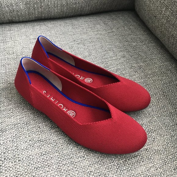 Rothy's Shoes - NWOT Rothy's Signature Round Toe Flat Scooter Red